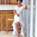 African cross-border sourcing:  new solid color loose fit evening gown, slim-fit long dress - exclusively for cross-border e-commerce