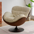 Rotate eggshell sofa chair light luxury single sofa casual balcony lazy italian normcore living room snail
