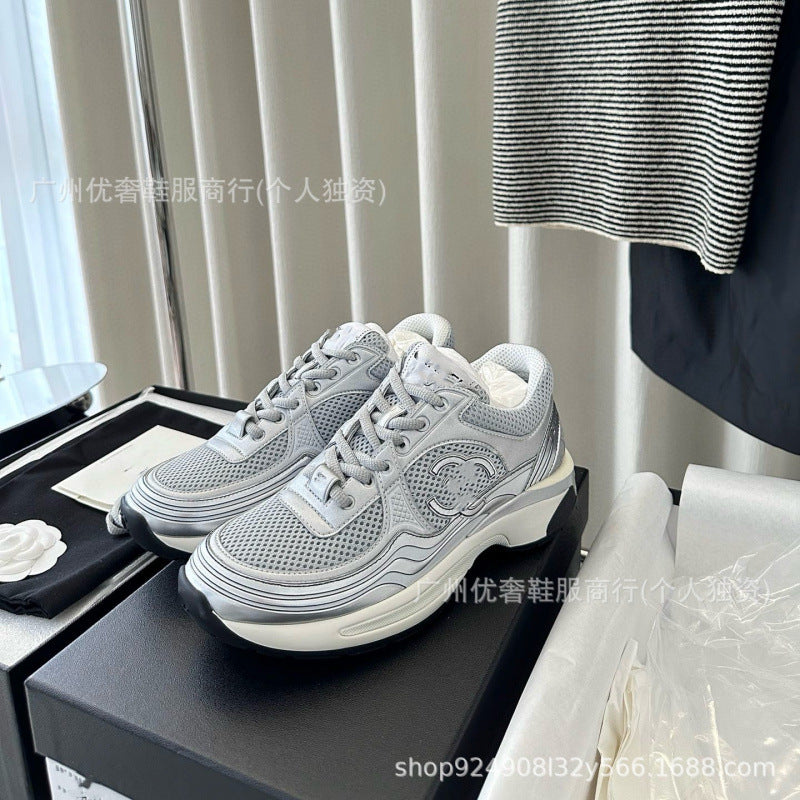 Pure original low ankle silver horn king sneakers 2026 spring fashion style thick soleretrocasualrunning shoes