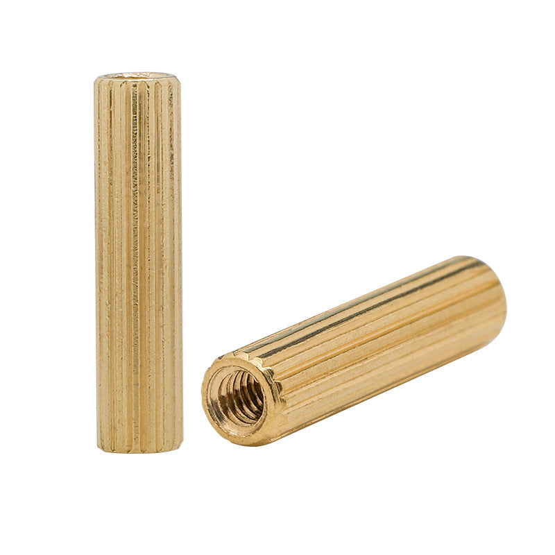 M2 double pass round knurled copper column H3 surveillance camera security pull double pass copper stud multi-specification isolation column