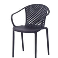 Household casual plastic back chair stackable living room chair outdoor restaurant chair cafe high back scandinavian style