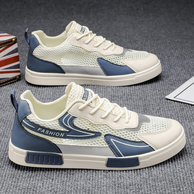 Men's winter new breathable lightweight mesh skate shoes - youthful mesh hollow-out athletic casual trendy sneakers