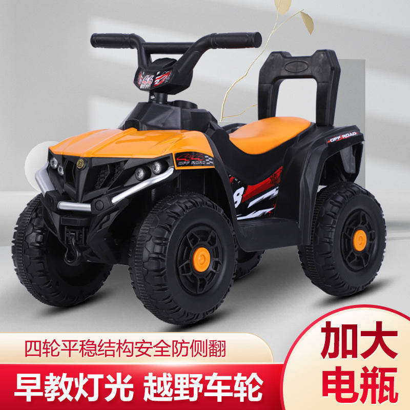 Manufacturer spot children's electric beach car four-wheeled outdoor off-road vehicle 1-3-5 year old baby charging remote control motorcycle