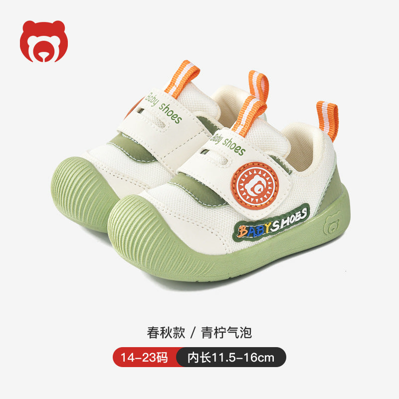 Toddler shoes for boys, spring and autumn infant shoes, soft sole functional cartoon shoes for babies aged 1-3, boys' shoes