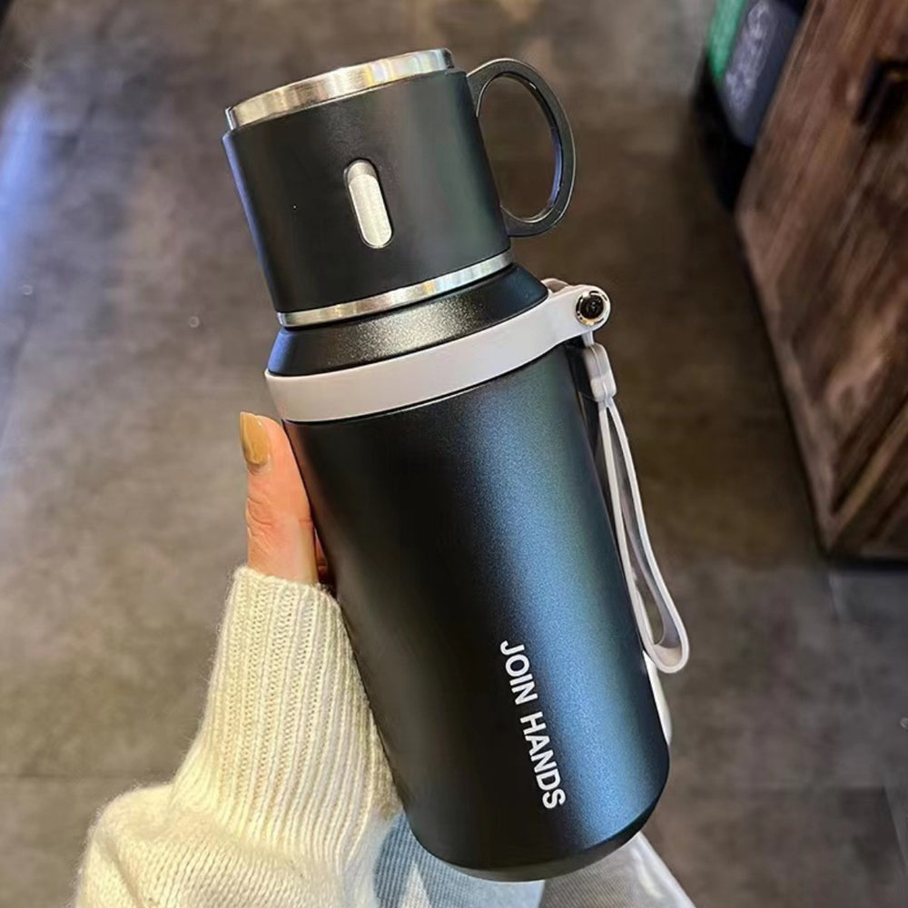 2025 new student water bottle - tea & water separation, 316 stainless steel, portable, large capacity, insulated tumbler