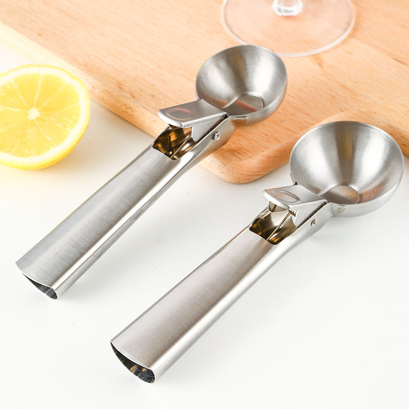 Stainless steel ice cream scoop - hot milk, avocado, watermelon scoop - fruit ball maker - pop-up ice cream scoop