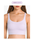 Trendy dopamine dressing macaron color sexy back yoga outfit - workout running fitness set