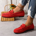 plus sizebows bean shoes for women spring & fallnew arrivalcasual suede shallow mouth slip-on soft bottomflatswholesale