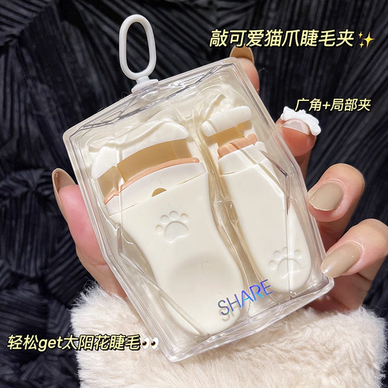 Snow belle eyelash curler cat claw wide angle frameless long-lasting hair-styling partial eyelash curling handy gadget sunflower hot style