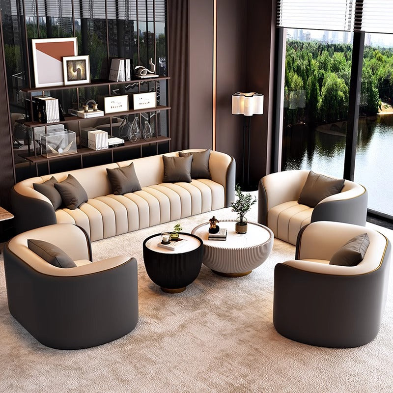 Beauty salon sofa office business reception lounge area negotiation sofa coffee table combination hotel home living room
