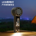 New transparent mecha high-speed fan, 100-level stepless speed adjustment, outdoor handheld cooling fan - factory wholesale