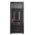 Household entrance door with ventilation window steel fire door rural self-built house double door entrance door sub-mother door