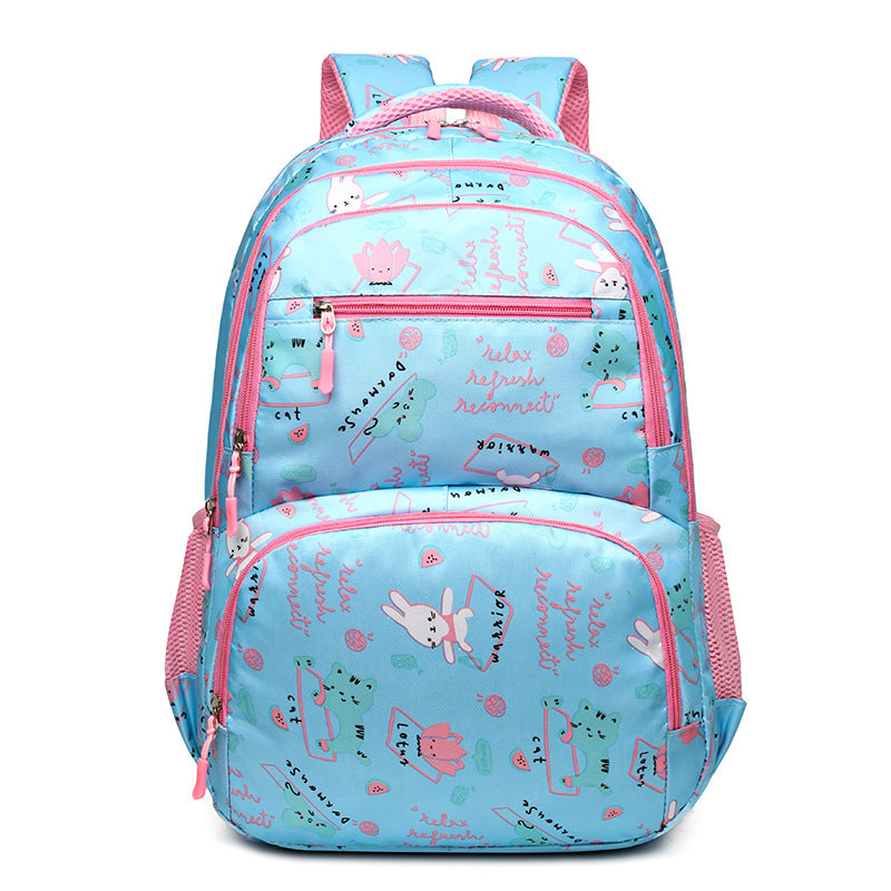 Manufacturer wholesale new schoolbags, primary school girls and children fashion backpacks, lightweight burden reduction spine protection 6-12 years old backpack