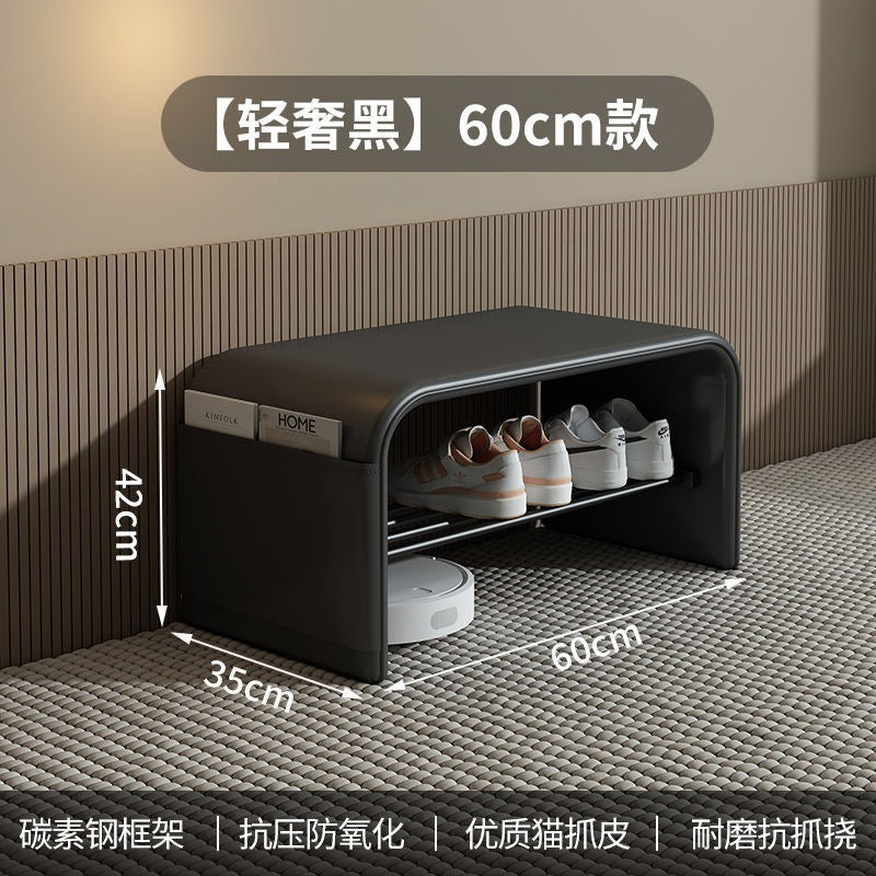 For home door shoe changing stool stool all-in-one shoe cabinet entrance shoe stool accessible luxury bedroom bench bench