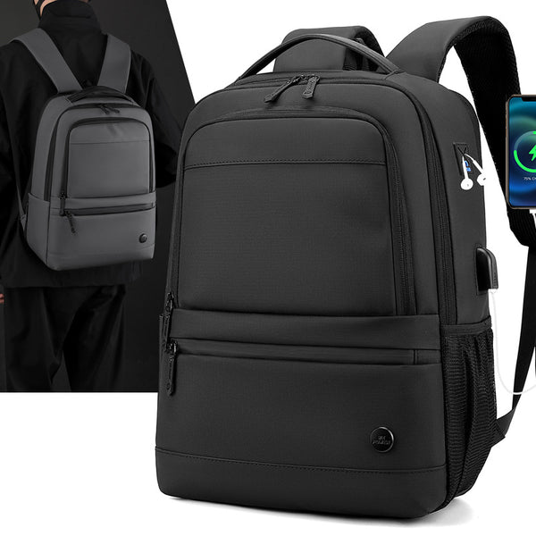 Wepower new expansion casual backpack men's multi-function USB charging backpack business commuter computer bag