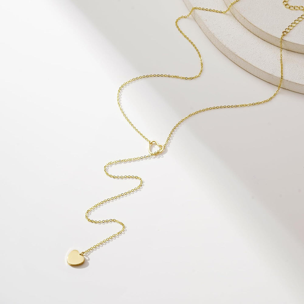 European and american amazon bestseller: double-layer heart necklace - trendy, instagrammable, elegant, sweet, and chic choker for women