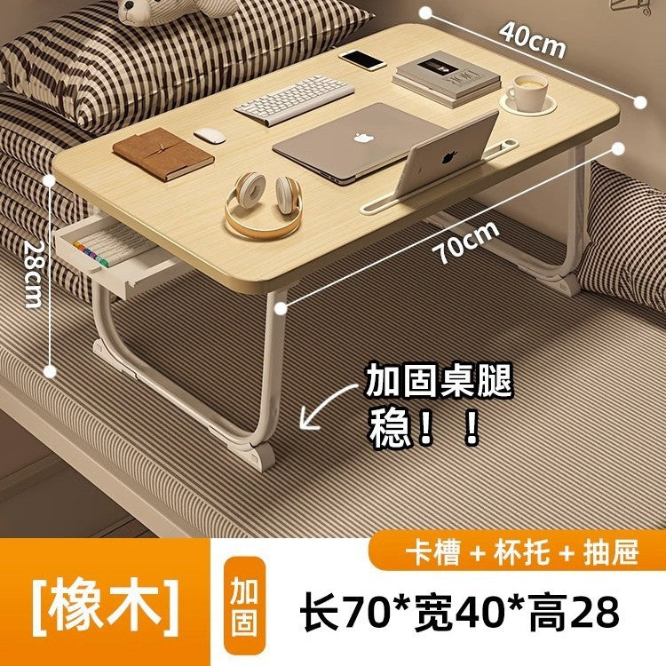 Foldable bed desk computer table - dorm room essential - student study table - floor-sitting small table - new small table