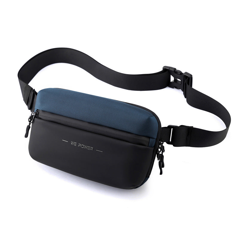 New men's trend breast bag, messenger bag, outdoor travel fanny pack, fashionable and simple shoulder bag, small  special supply