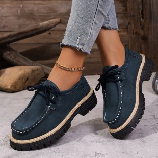 spring new arrival: plus-size casual chunky sole loafers for women, sizes 36-43. available for wholesale, , and  dropshipping