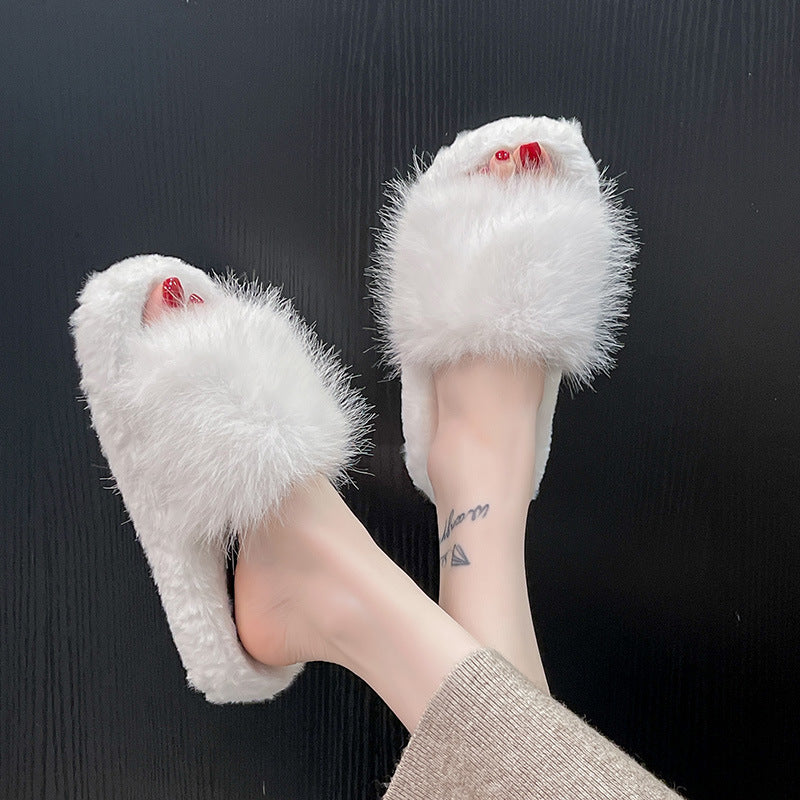 New fuzzy slippers for women - stylish, comfortable, non-slip, durable, and warm. perfect for indoor and outdoor wear