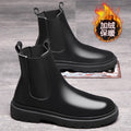 Chelsea boots men's high-top shoes chimney popular cotton shoes autumn winter trendy men's bootsworkwear british style snow boots
