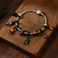 Halloween themed bracelet wholesale fashion cross-border jewelry niche ins cold hip-hop skull cat bracelet