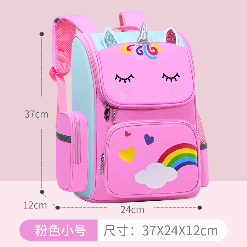 foreign trade children's schoolbag school girl princess large capacity ultra-light load-reducing spine-protecting primary school student schoolbag wholesale