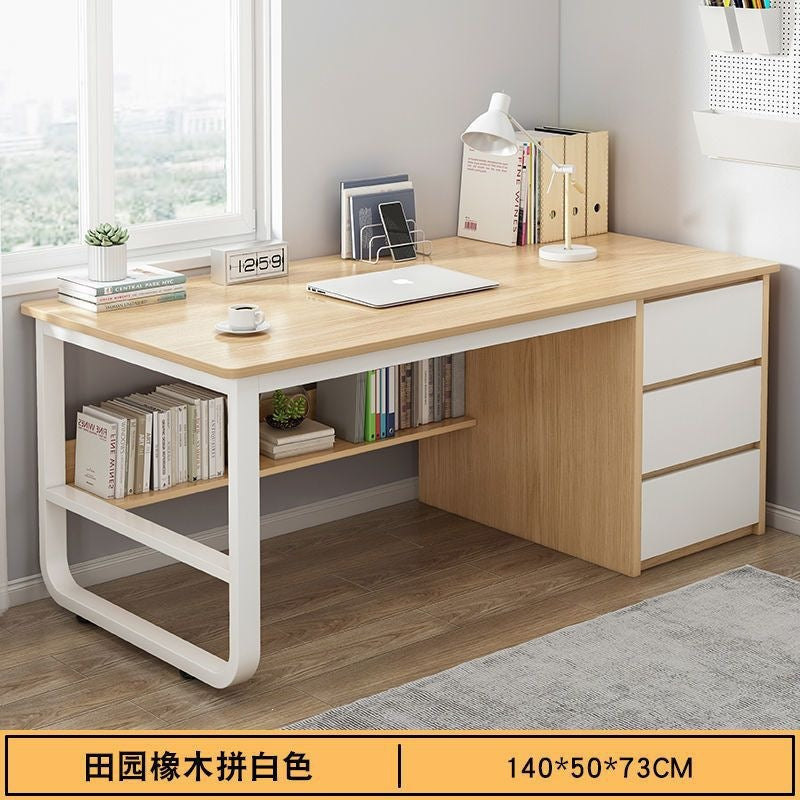 Desk computer desk desktop casualfor home student with drawer writing desk bedroom writing desk office storage desk