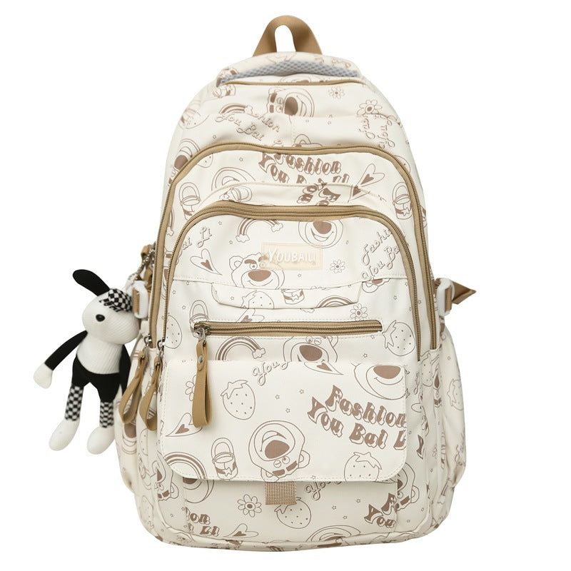 School bag for primary school students in grades 3-9, large-capacity and lightweight backpack 2024 new high-value backpack for junior and high school students