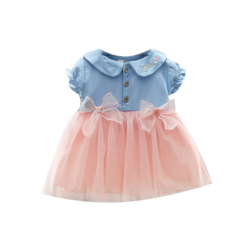 Girls' summer dress  new style baby girl summer trendy dress toddler chic korean style princess dress