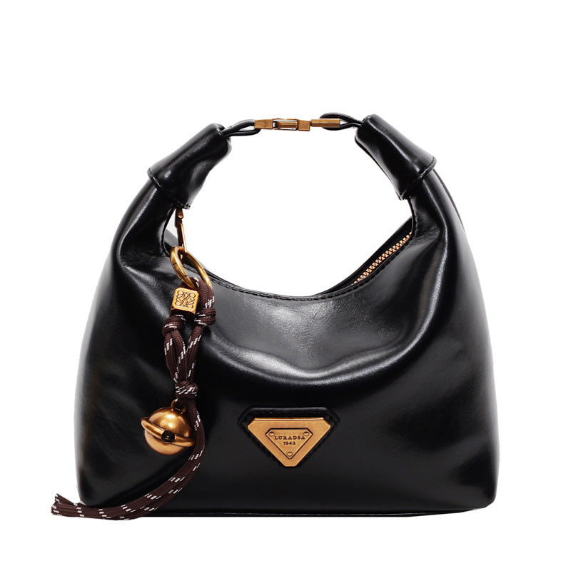 Commuting classy sense super popular hand bag women 2025new arrivaleasiest for match dumpling bag fall and winter maillard shoulder crossbody bag