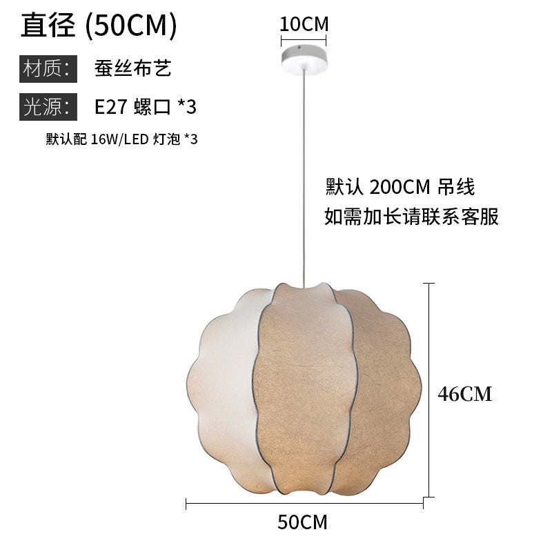 Zhongshan Lighting Home Improvement Lighting Silk Chandelier Home Silent Wind Retro Bedroom Restaurant Light Cross-border Foreign Trade Factory Direct Sales