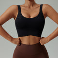European and american new high-intensity sports bra for women - summer cloud-like yoga tank top, push-up, beautiful back, shockproof sports underwear