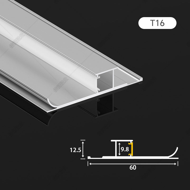 LED line light skirting back light slot Aluminum alloy luminous skirting profile LED light slot Exposed line lighting