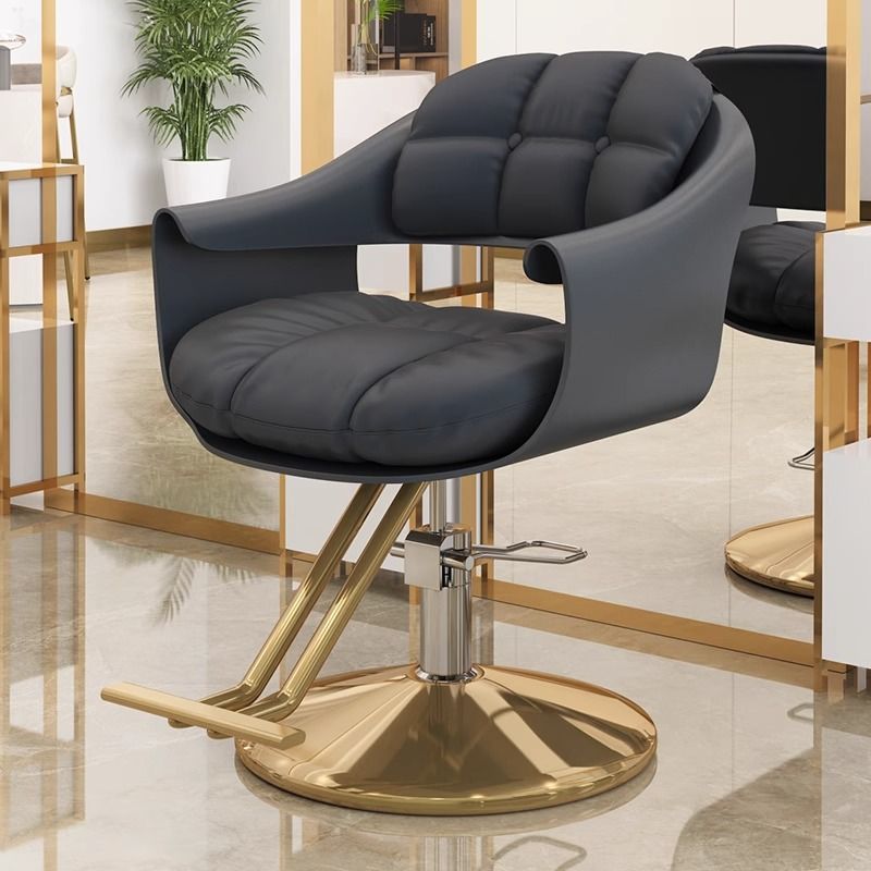 Hairdressing chair, hairdressing chair, internet celebrity hair salon, high-end hairdressing shop seat, hair cutting stool, stainless steel hairdressing chair
