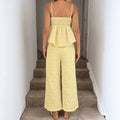 Amazon foreign trade  spring new european and american style sleeveless top jumpsuit