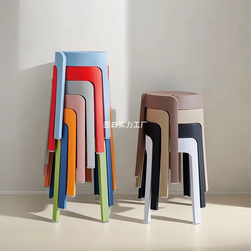 Cyclone stool plastic stool cream wind adult stool cooked glue thickened round stool modern simple Nordic style young household