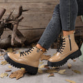 Boots women's short boots british style autumn winternew arrival single boots trendy thick bottom slim motorcycle boots wholesale dropshipping