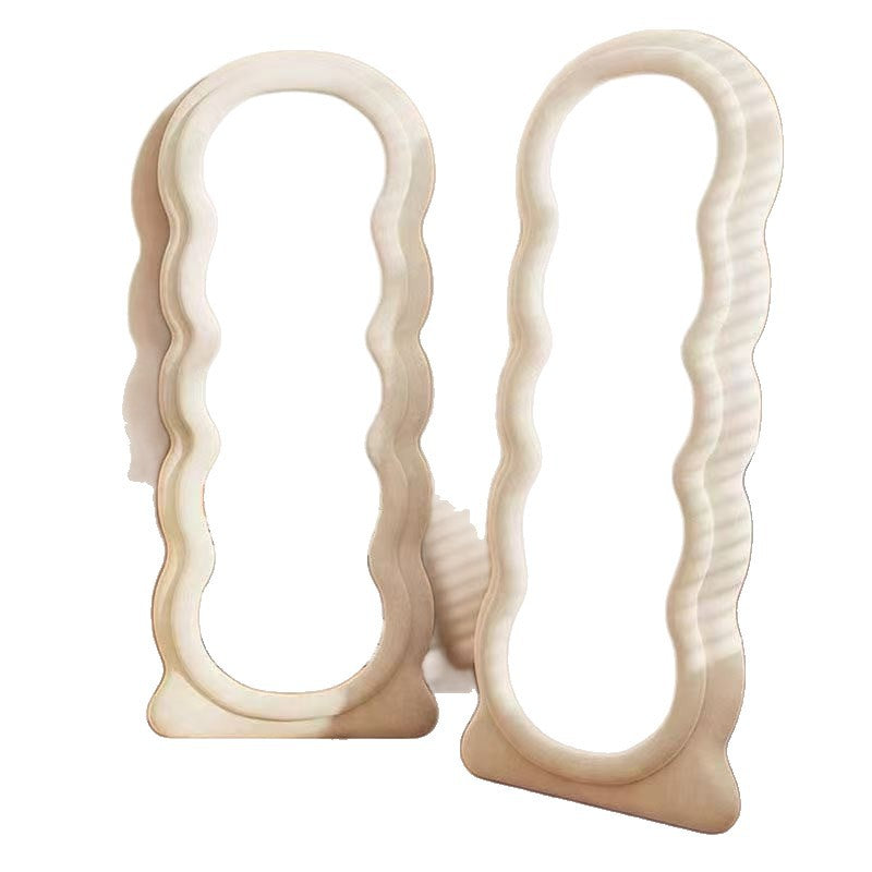 Dressing mirror douyin internet celebrity same style mirror wavy full-length mirror ins bedroom for home floor-standing full-length fitting mirror