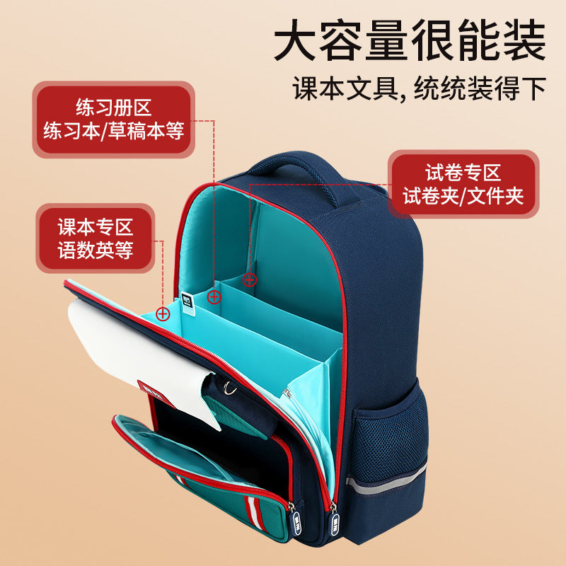 Primary school schoolbags for boys in grades 3 to 6, spine care and burden reduction, schoolbags for large-capacity children and girls, backpacks wholesale