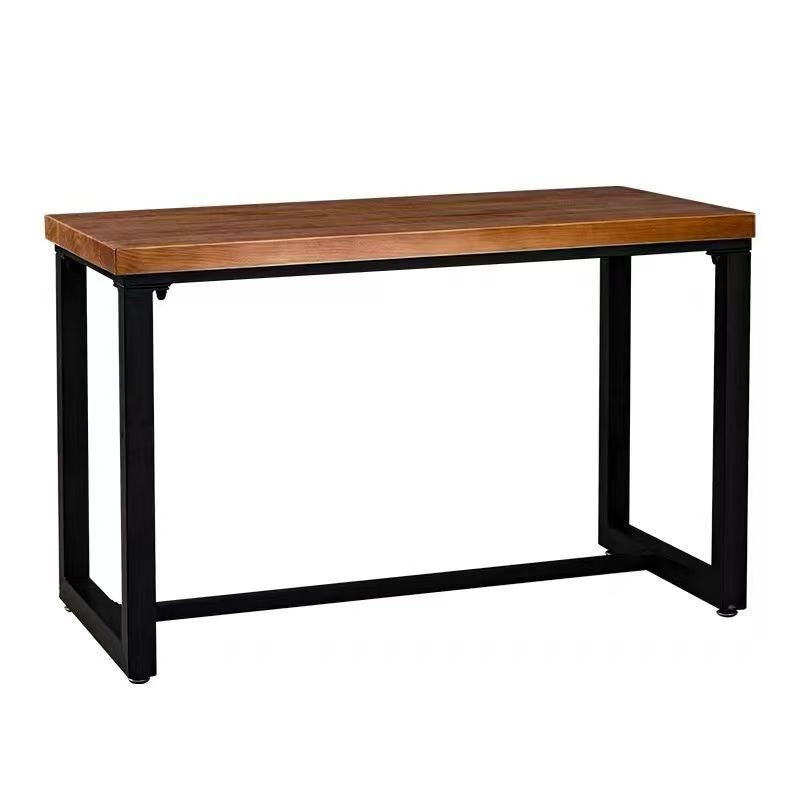 American solid wood restaurant bbq dining table and chairs, retro milk tea shop table, cafe industrial style music bar dining chairs