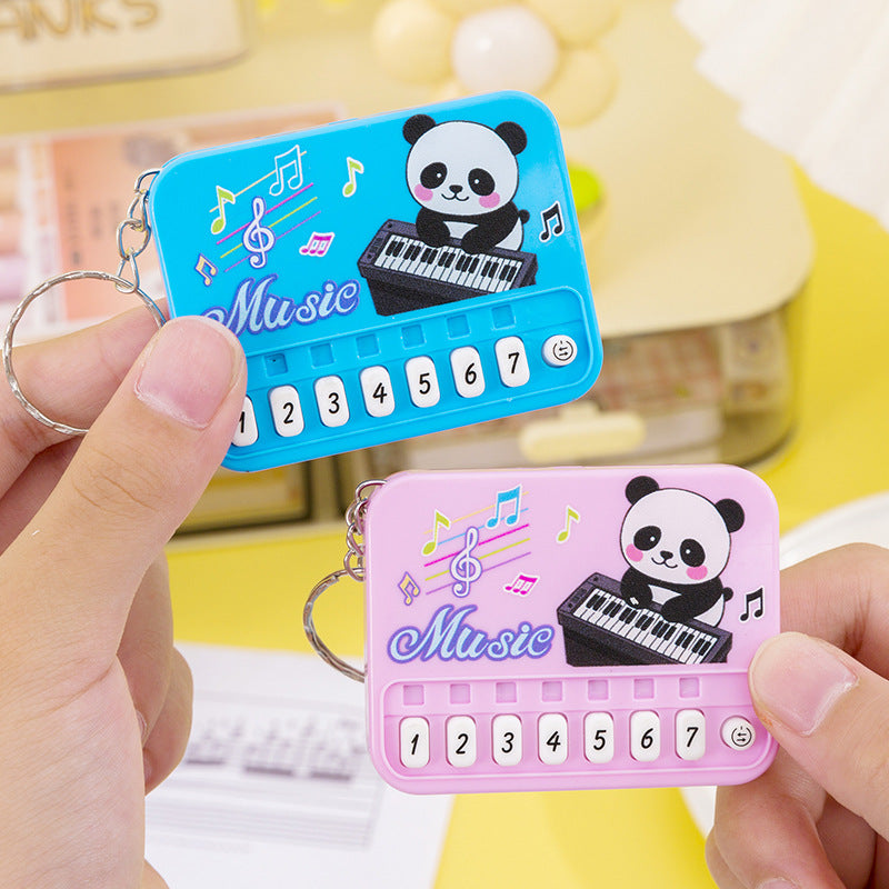 Mini pocket piano kids electronic keyboard - playable, light-up, creative, high-value keychain charm toy