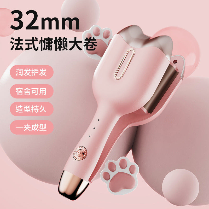cat claw egg roll curling iron water ripple wave cute splint short electric curling iron cute compact curl