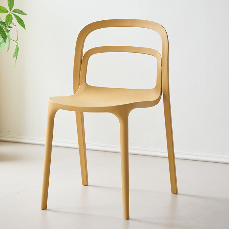 Plastic dining chair for home backrest chair smith casual chair cafe hotel negotiation chair high back dining table
