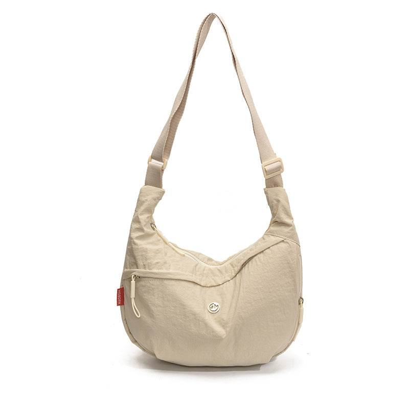 Cross-border casual nylon underarm bag women's 2025 new lightweight dumpling bag large-capacity versatile shoulder messenger bag