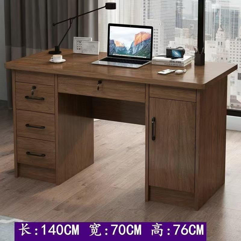 Solid wood eco-friendly desktop computer desk - office desk, small apartment home use, drawer bedroom desk, student table, writing desk