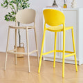 Casual modern bar front desk chair for home island bar stool high stool thickened scandinavian plastic back chair bar chair