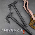 Outdoor multifunctional tactical ax, engineer ax, wood chopping, self-defense hand ax, tree chopping, mountain ax, camping long handle