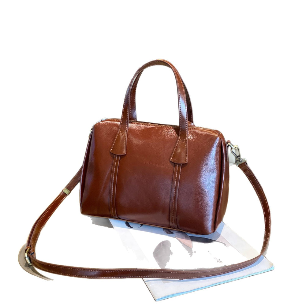 Top-grain leather 2025 new arrival shoulder bag classy work work clothing bag genuine leather women's crossbody satchel bag