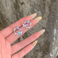 Suitable for spring and summer ~ butterfly flower earrings classy sense of accessible luxuryeleganteasiest for match earrings unique exquisite beautiful earrings